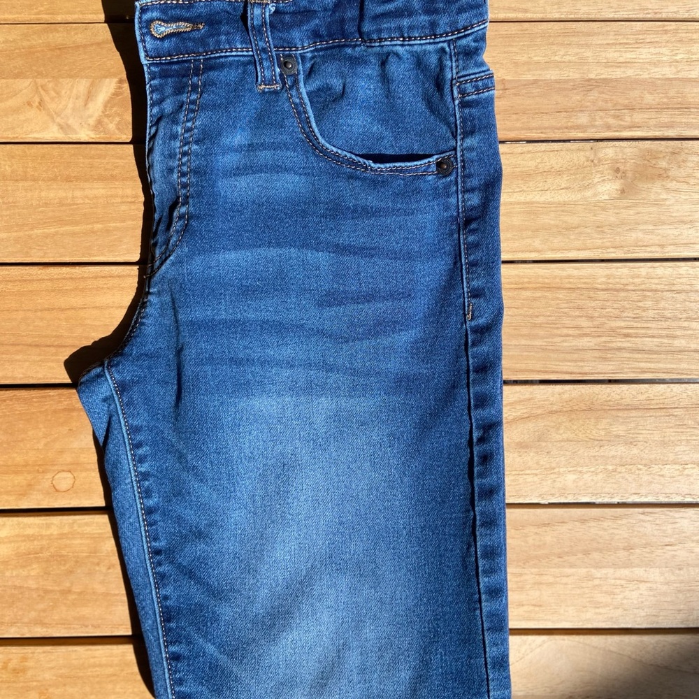 Straight Knit Blue Denim for Boys Size 14